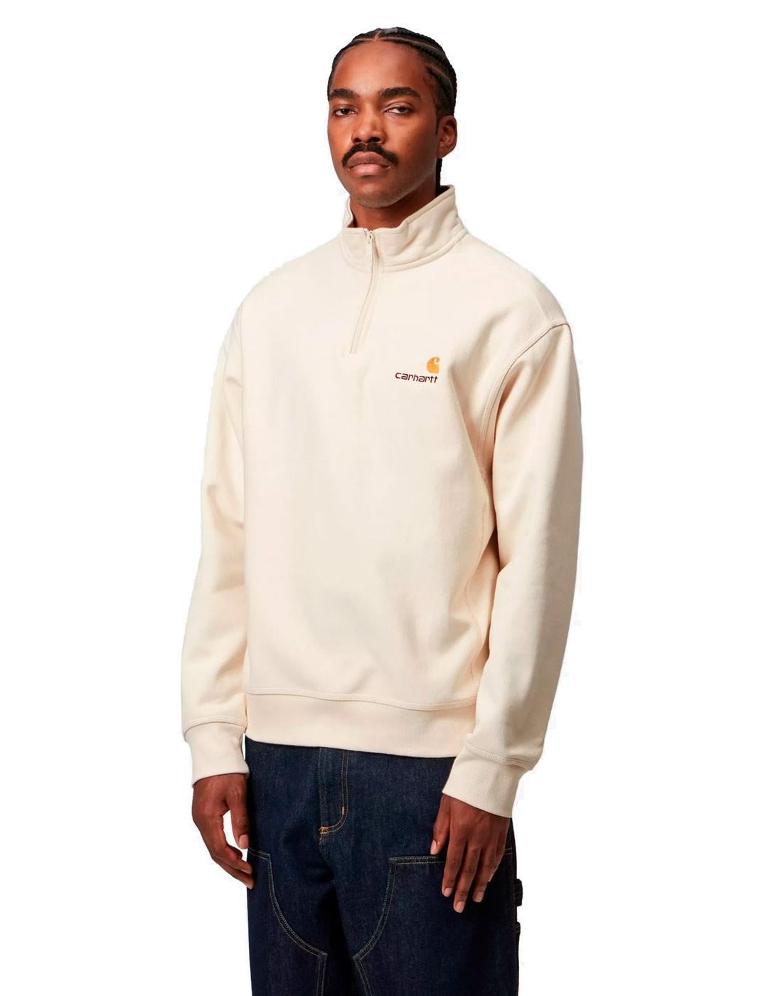 Carhartt Half Zip American Sudadera Hombre Beige