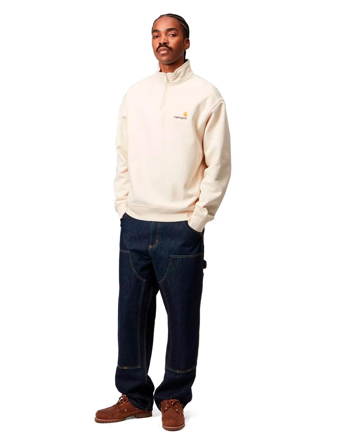 Carhartt Half Zip American Sudadera Hombre Beige
