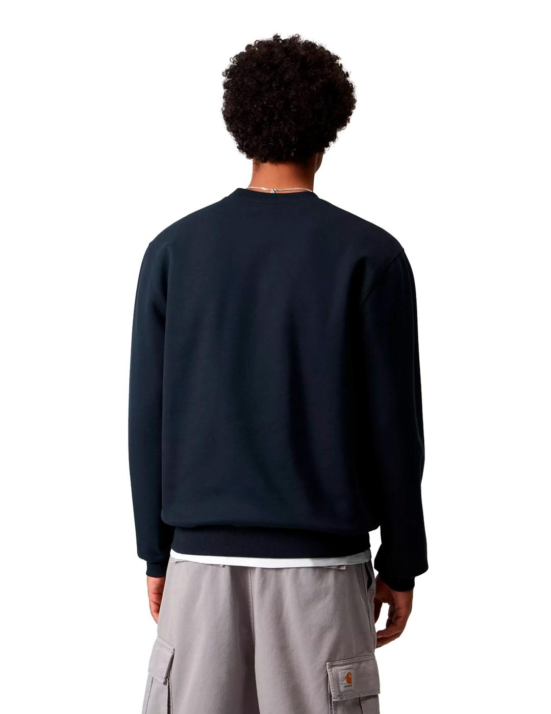 Carhartt Sweat Sudadera Hombre Azul Marino