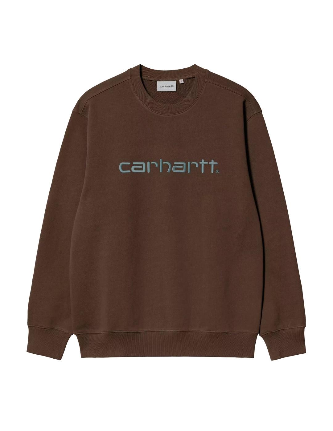 Carhartt Sweat Sudadera Hombre Marrón