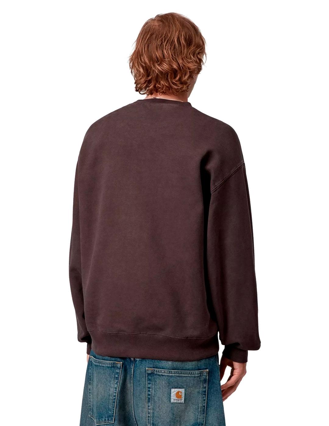 Carhartt Vista Sudadera Hombre Marrón Lavada