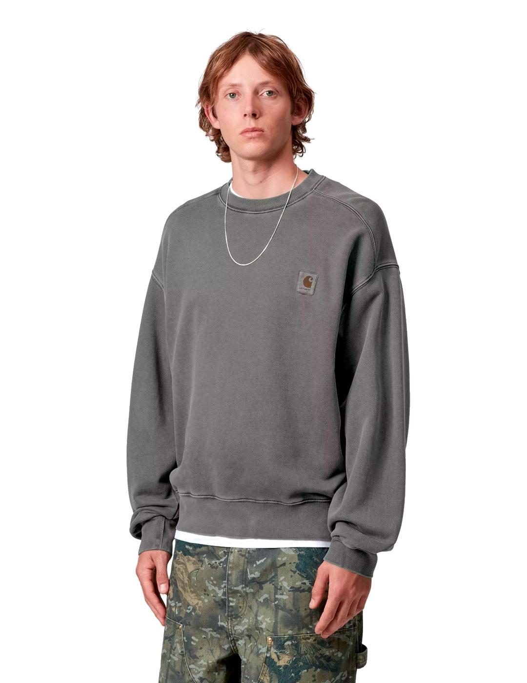 Carhartt Vista Sudadera Hombre Gris Lavada