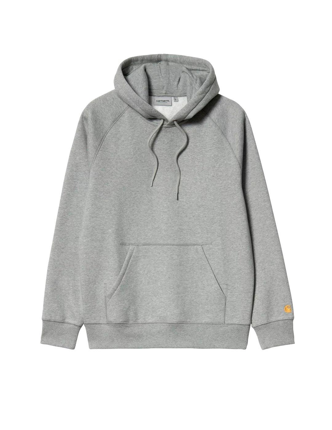 Carhartt Hooded Chase Sweat Sudadera Hombre Gris