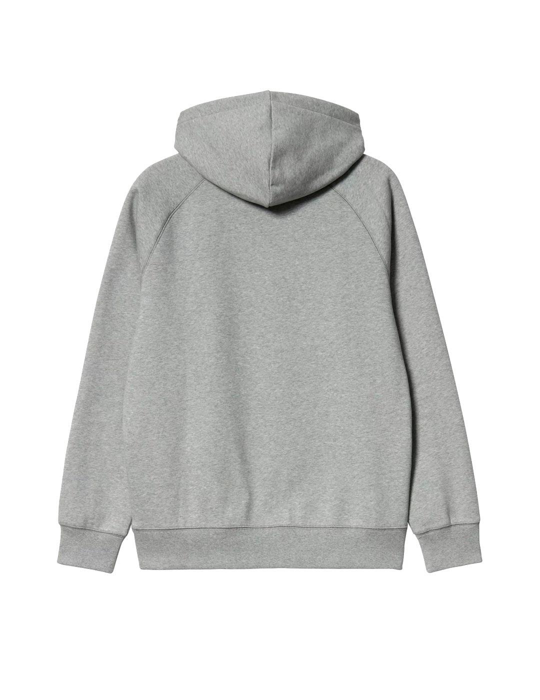 Carhartt Hooded Chase Sweat Sudadera Hombre Gris