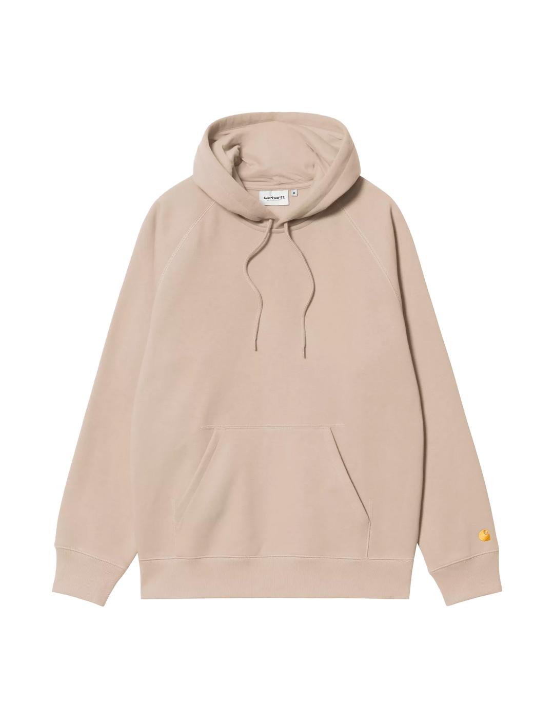 Crahartt Hooded Chase Sudadera Hombre Beige