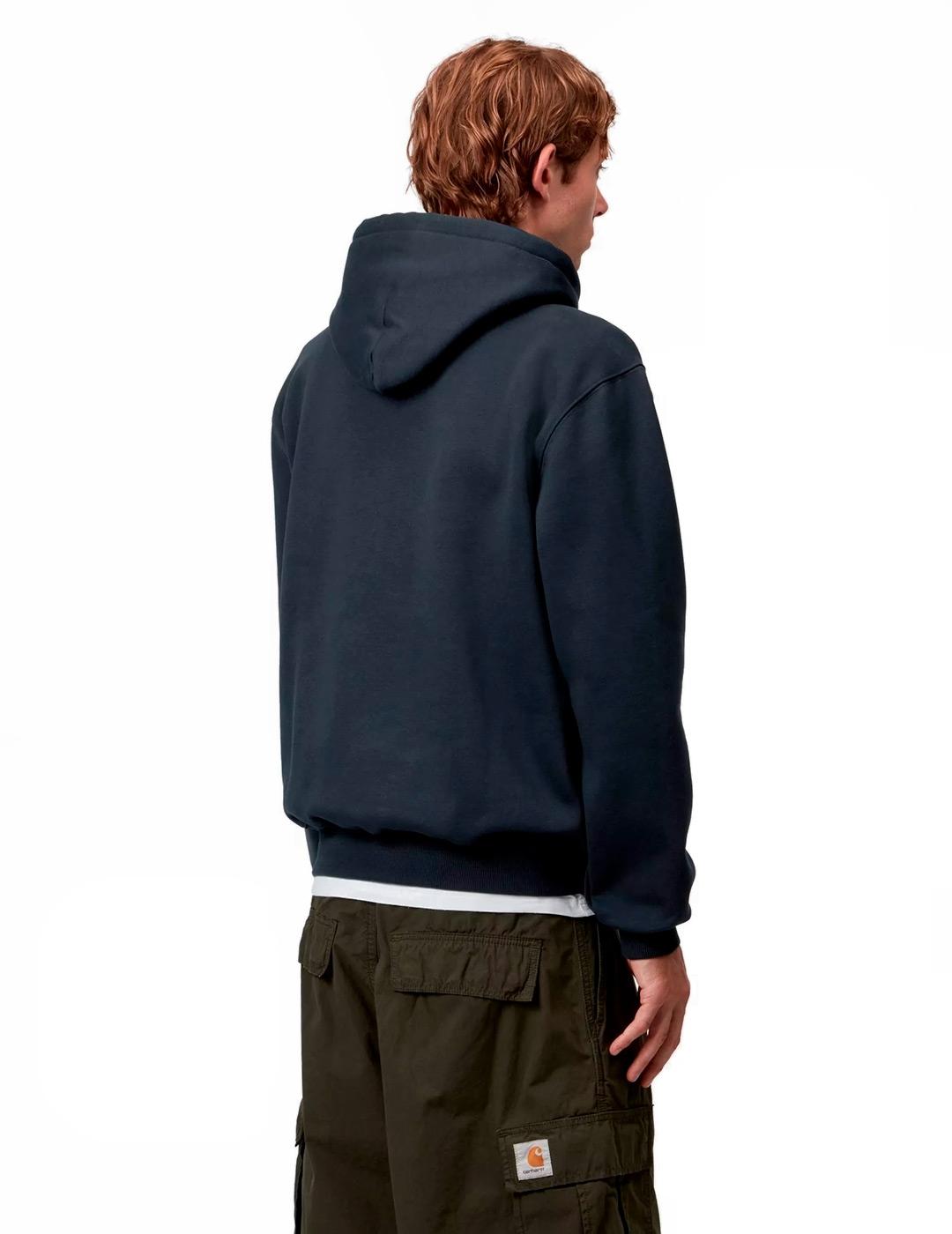 Carhartt Hooded Sweat Sudadera Azul Marino