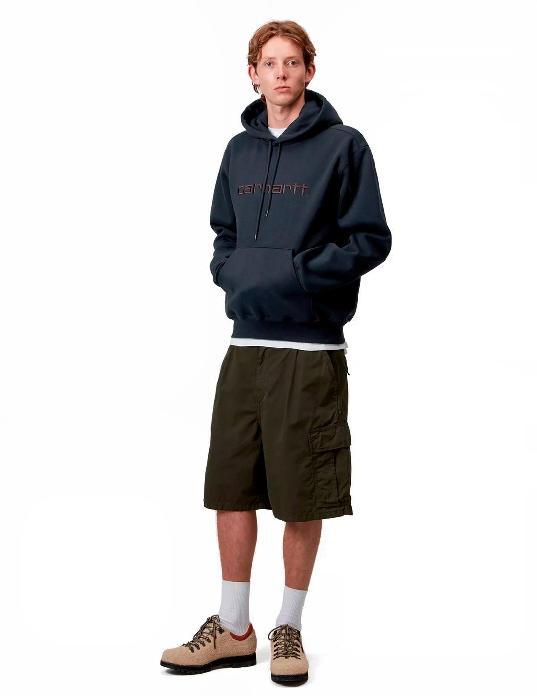 Carhartt Hooded Sweat Sudadera Azul Marino