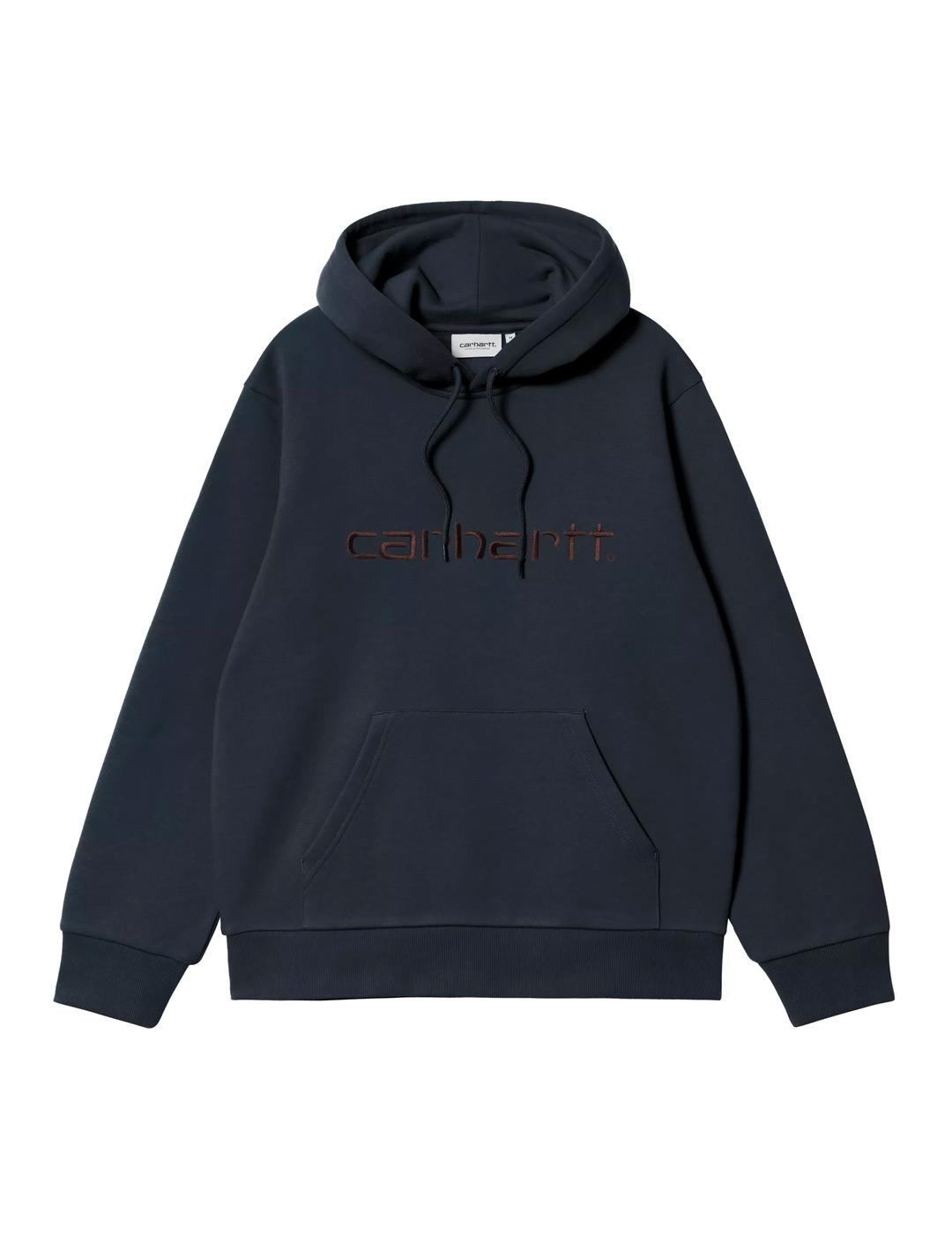 Carhartt Hooded Sweat Sudadera Azul Marino