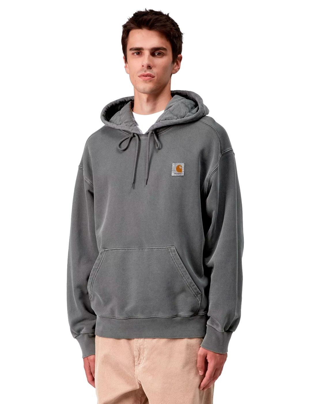 Carhartt Hooded Vista Sudadera Oversize Hombre Gris