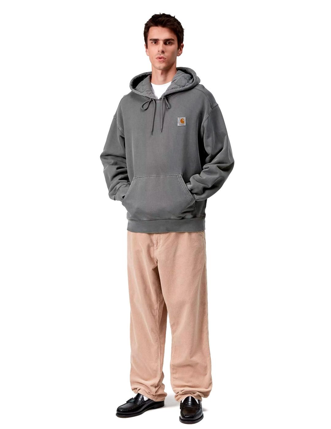 Carhartt Hooded Vista Sudadera Oversize Hombre Gris
