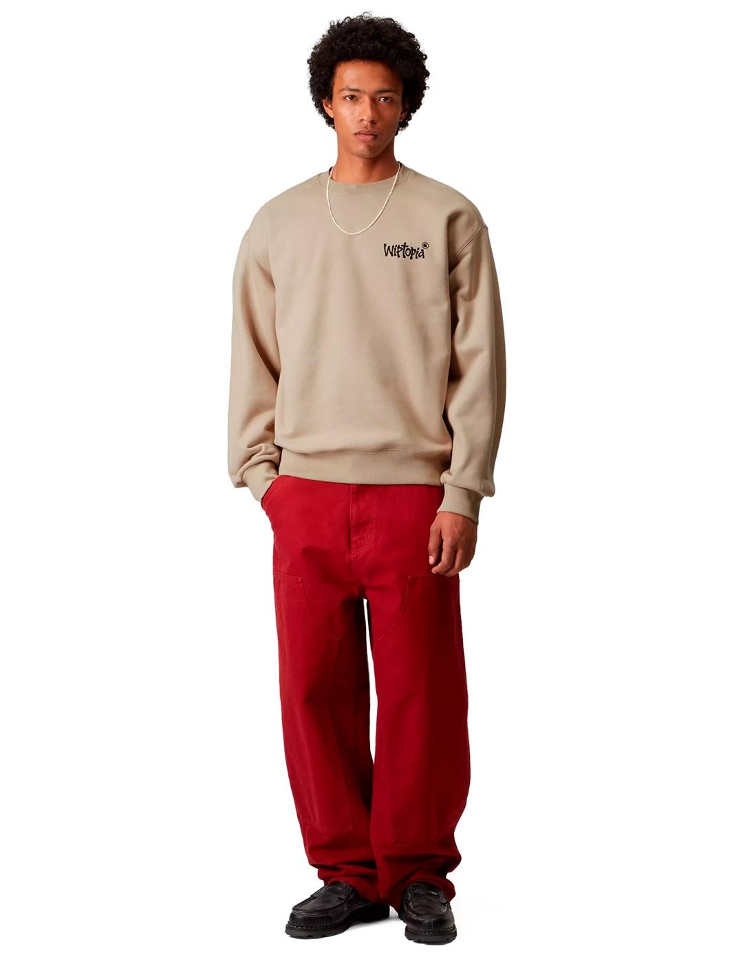 Carhartt Wiptopia Sweat Sudadera Hombre Beige