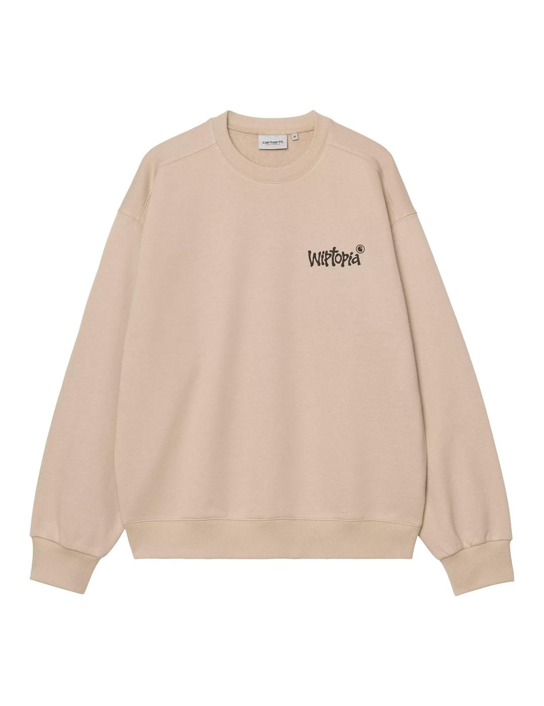 Carhartt Wiptopia Sweat Sudadera Hombre Beige