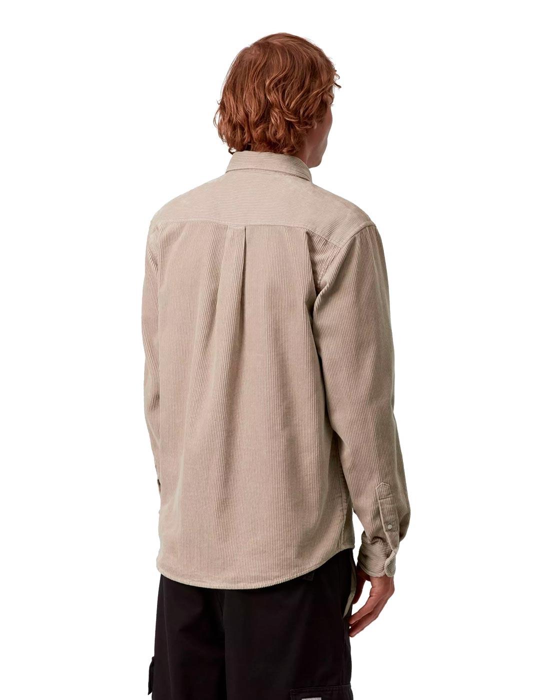Carhartt L/S Madison Camisa Pana Hombre Beige