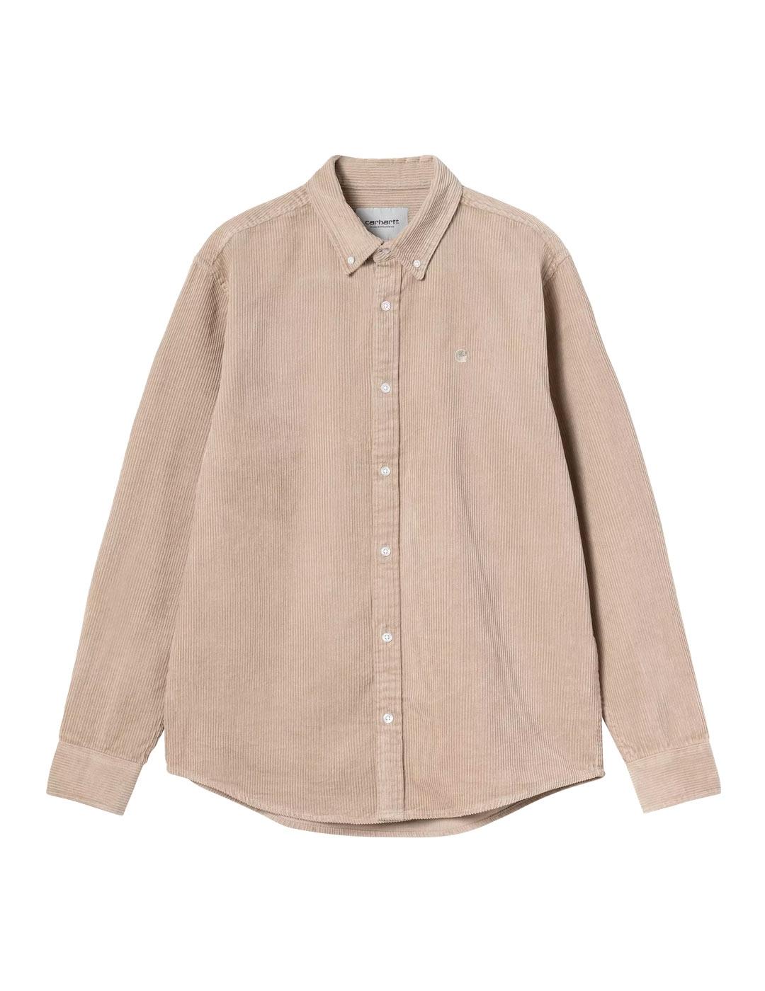 Carhartt L/S Madison Camisa Pana Hombre Beige