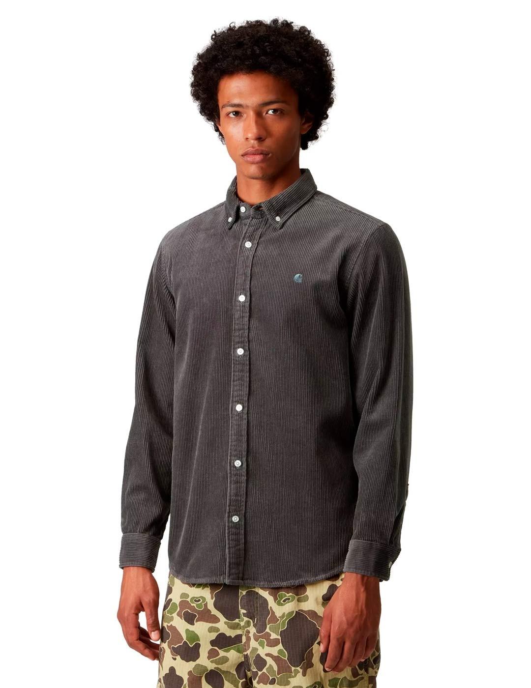 Carhartt  L/S Madison Camisa Pana Hombre Gris