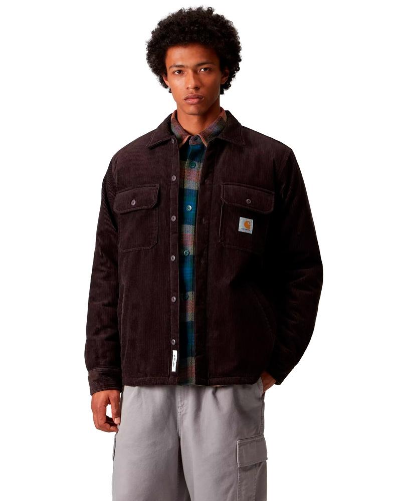 Carhartt Whitsome Shirt Sobrecamisa Pana Hombre Marrón