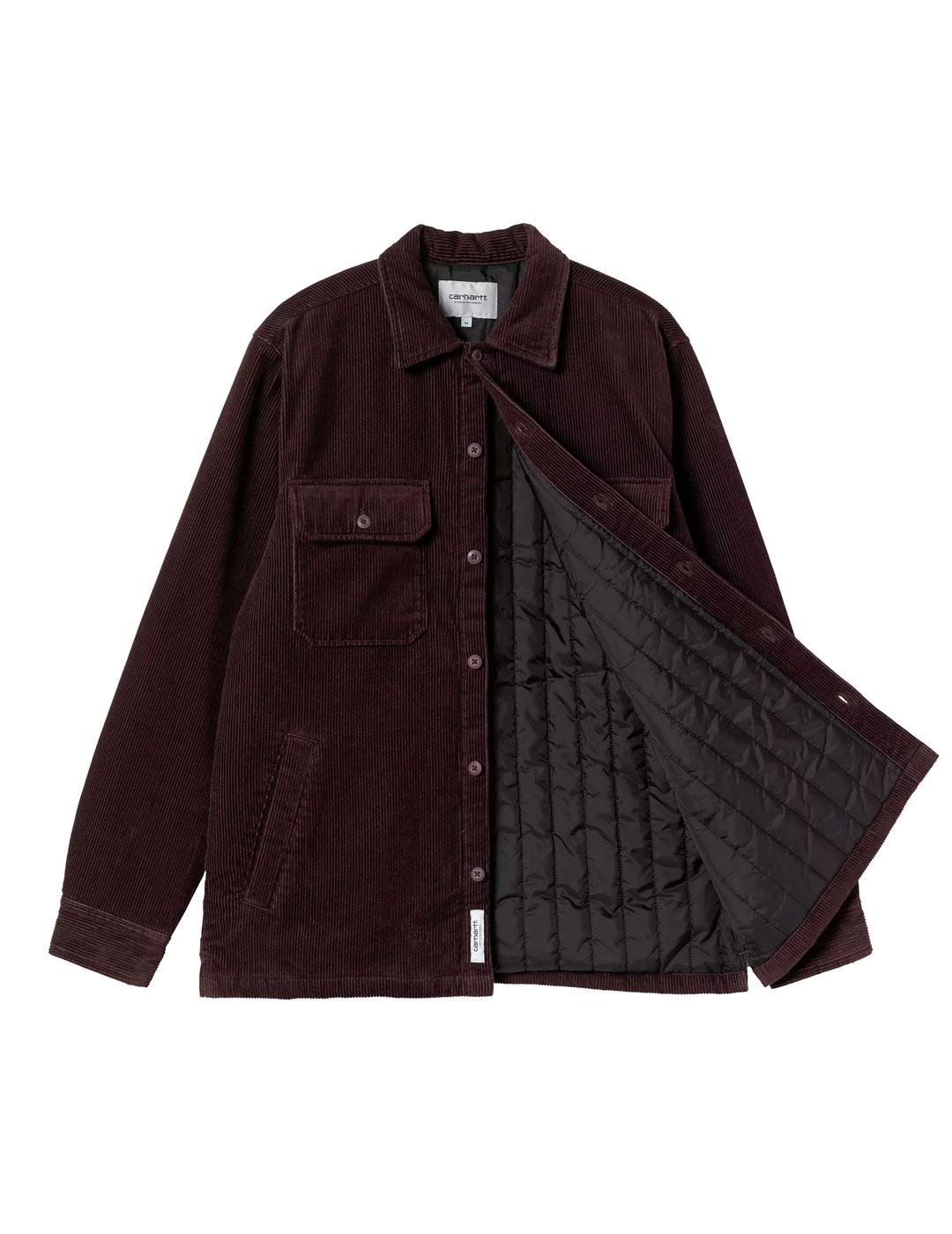 Carhartt Whitsome Shirt Sobrecamisa Pana Hombre Marrón