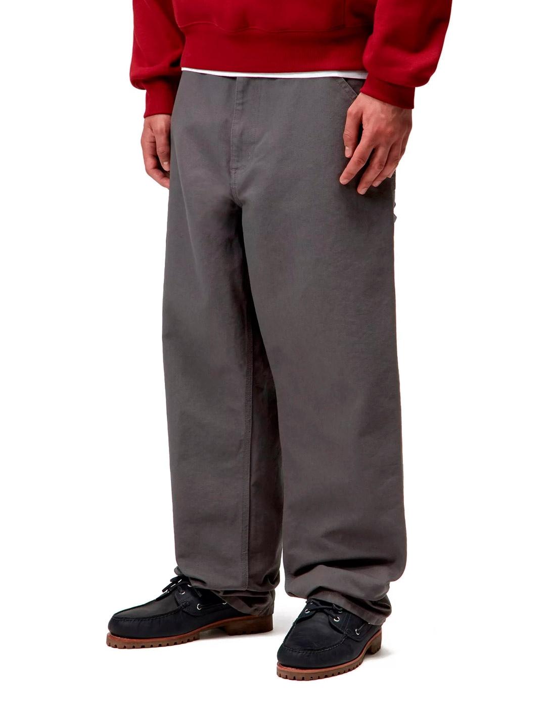 Carhartt Single Knee Pantalón Hombre Gris