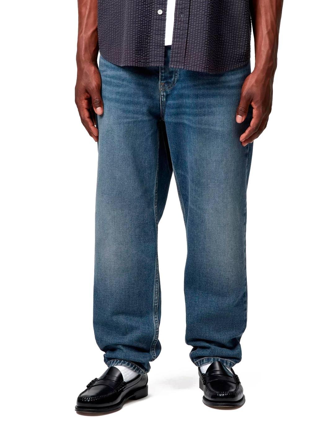 Carhartt Newel Pantalón Vaquero Hombre Azul Gastado