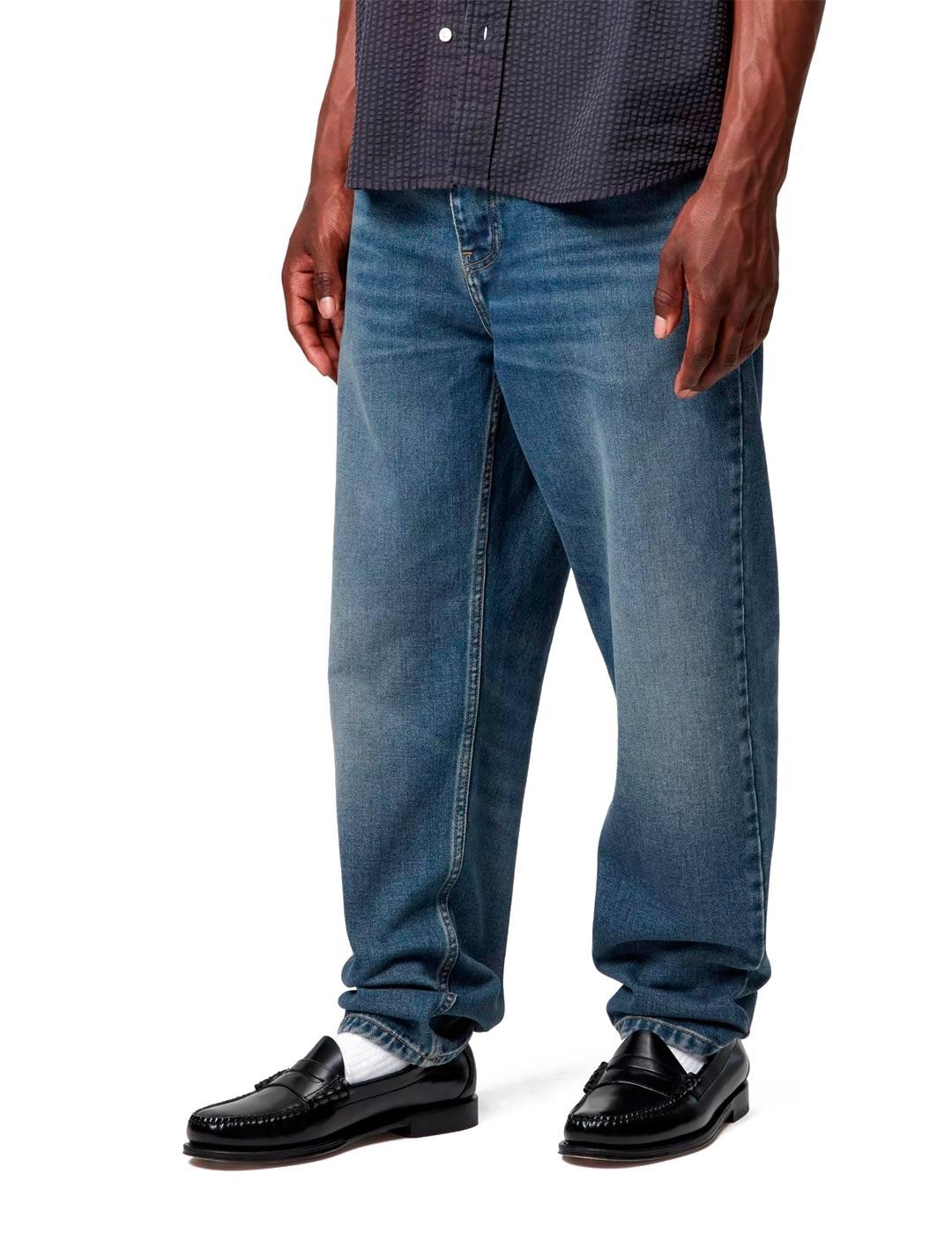 Carhartt Newel Pantalón Vaquero Hombre Azul Gastado