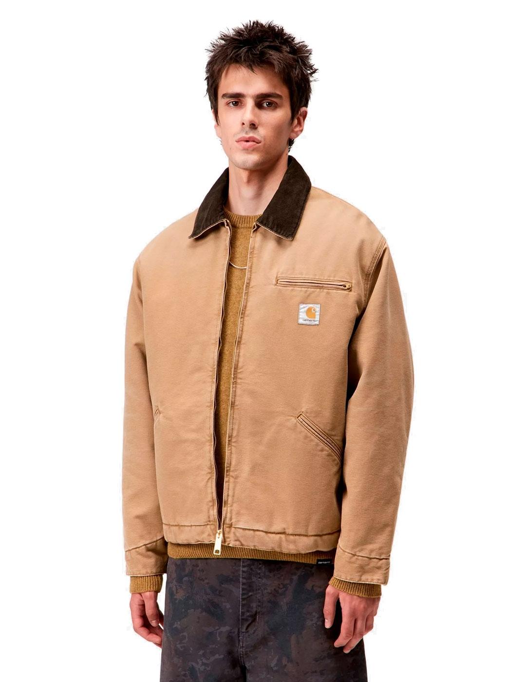 Carhartt OG Detroit Jacket Cazadora Hombre Marrón Camel