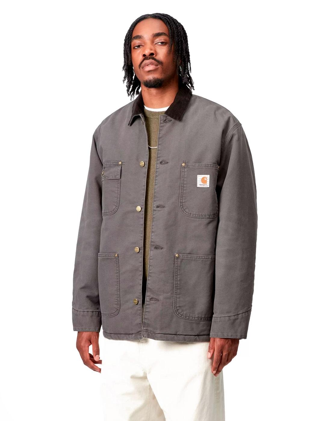  Carhartt OG Chore Chaqueta Hombre Gris