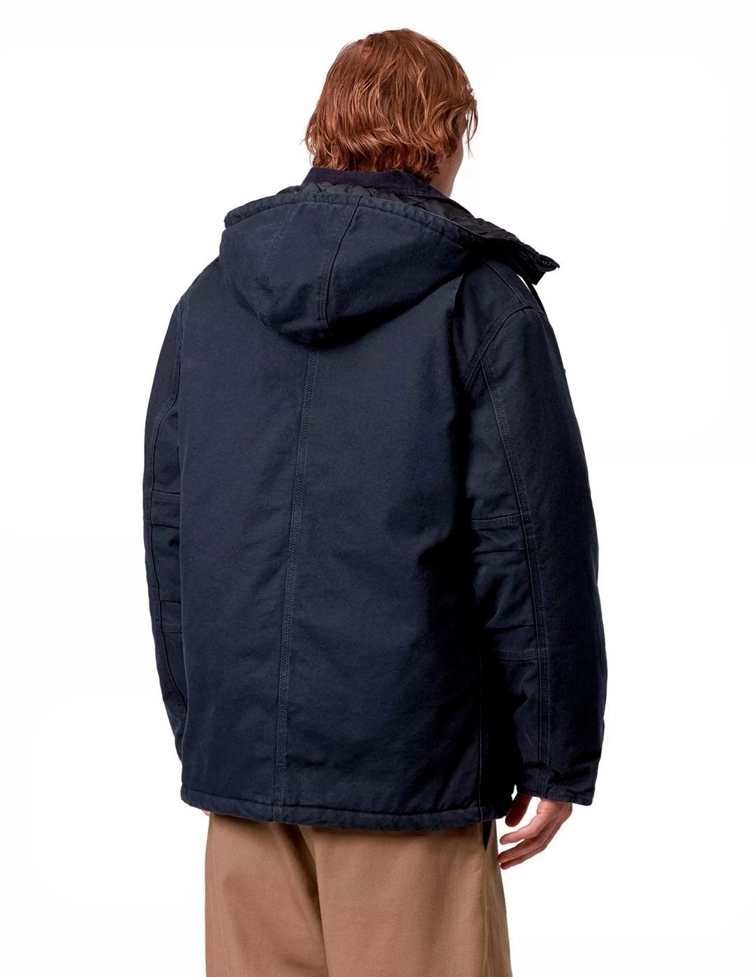 Carhartt Ambel Coat Parka Hombre Azul Marino