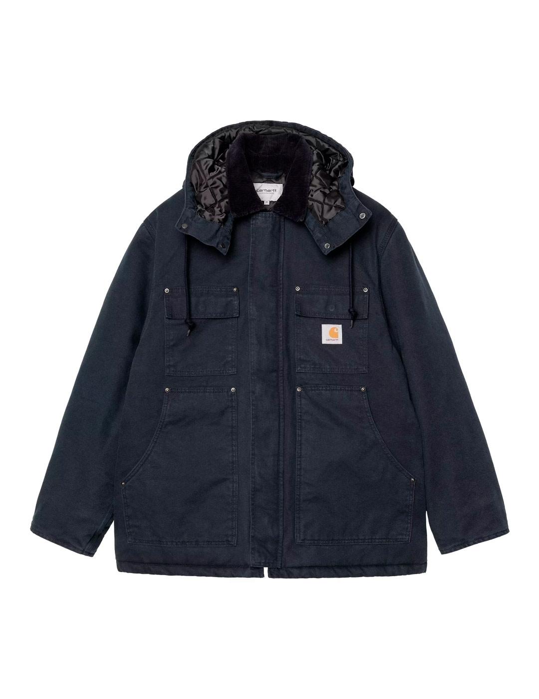 Carhartt Ambel Coat Parka Hombre Azul Marino