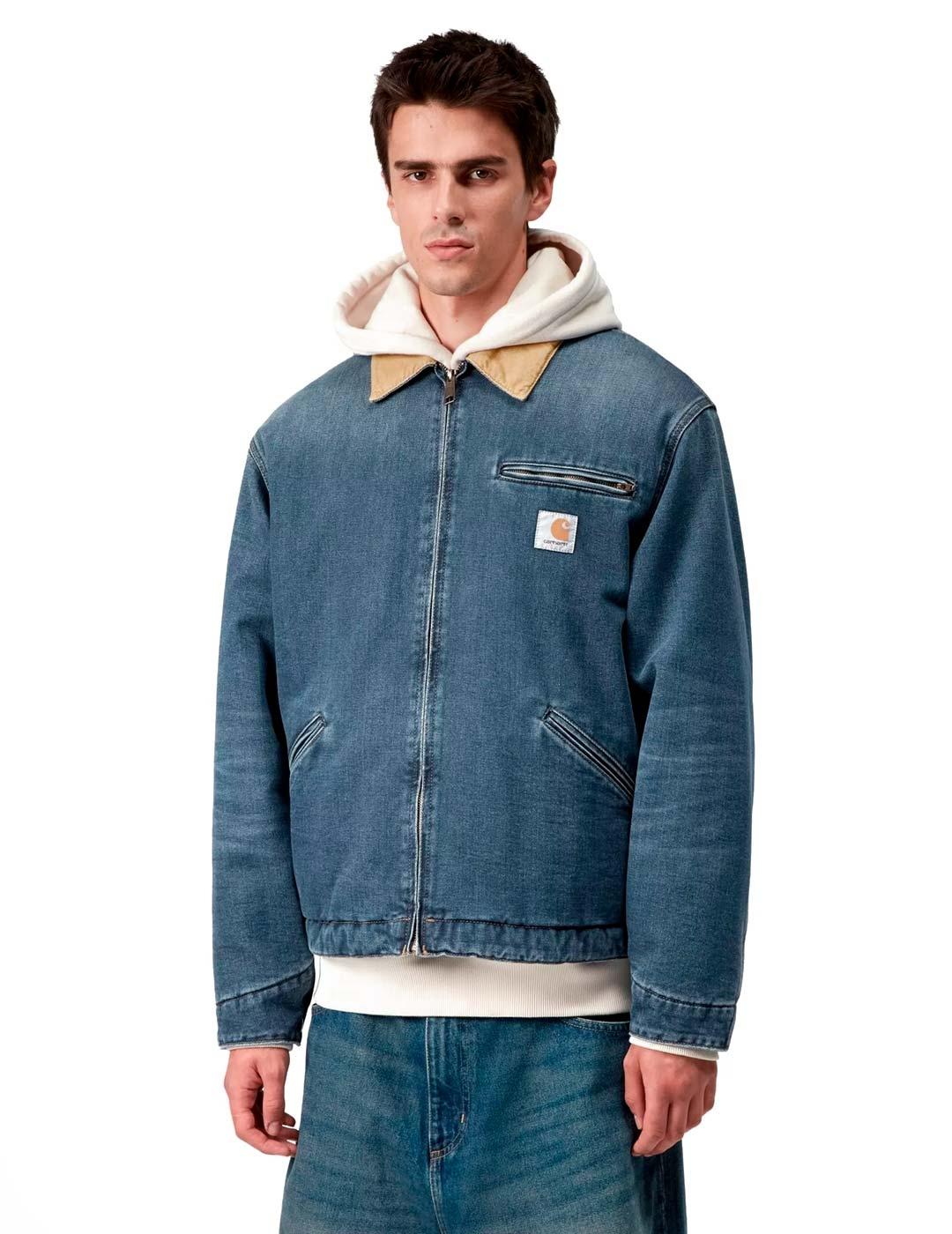 Carhartt OG Detroit Chaqueta Vaquera Hombre Azul
