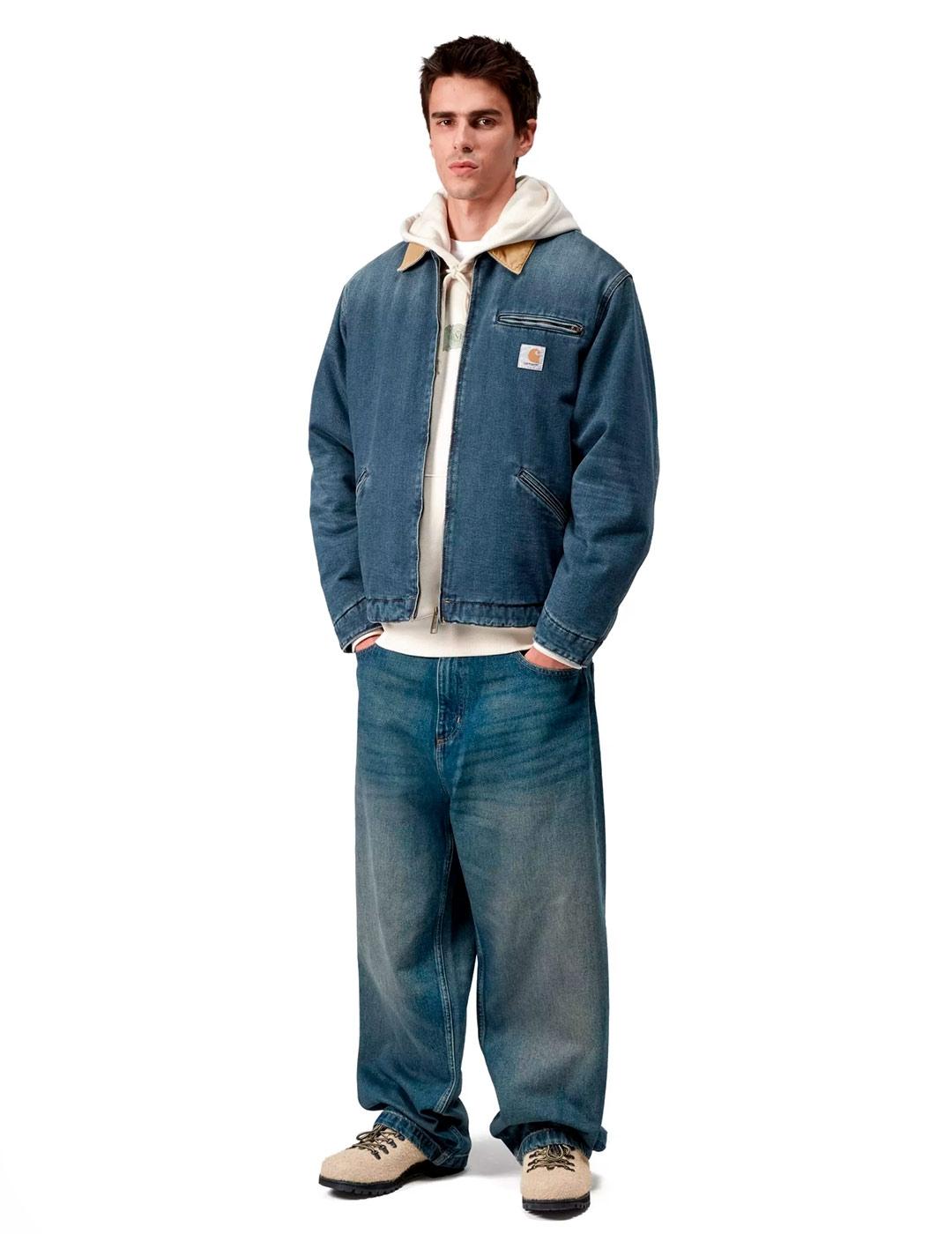 Carhartt OG Detroit Chaqueta Vaquera Hombre Azul