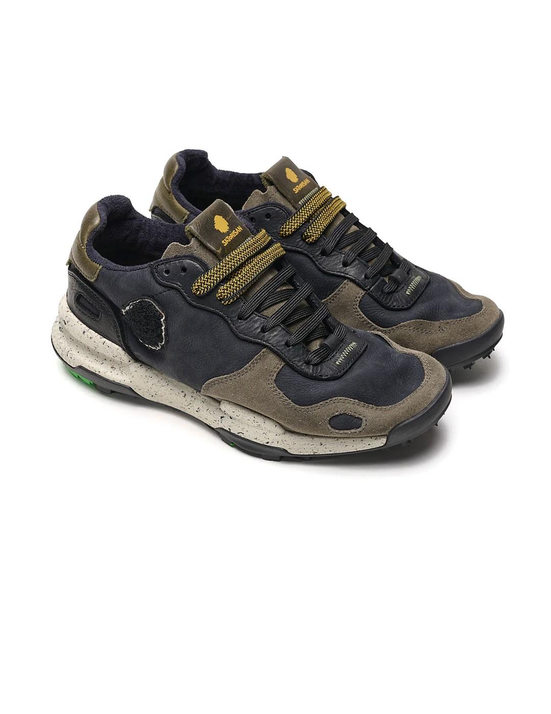 Satorisan Chacrona Premium Zapatillas Hombre Khakies Black