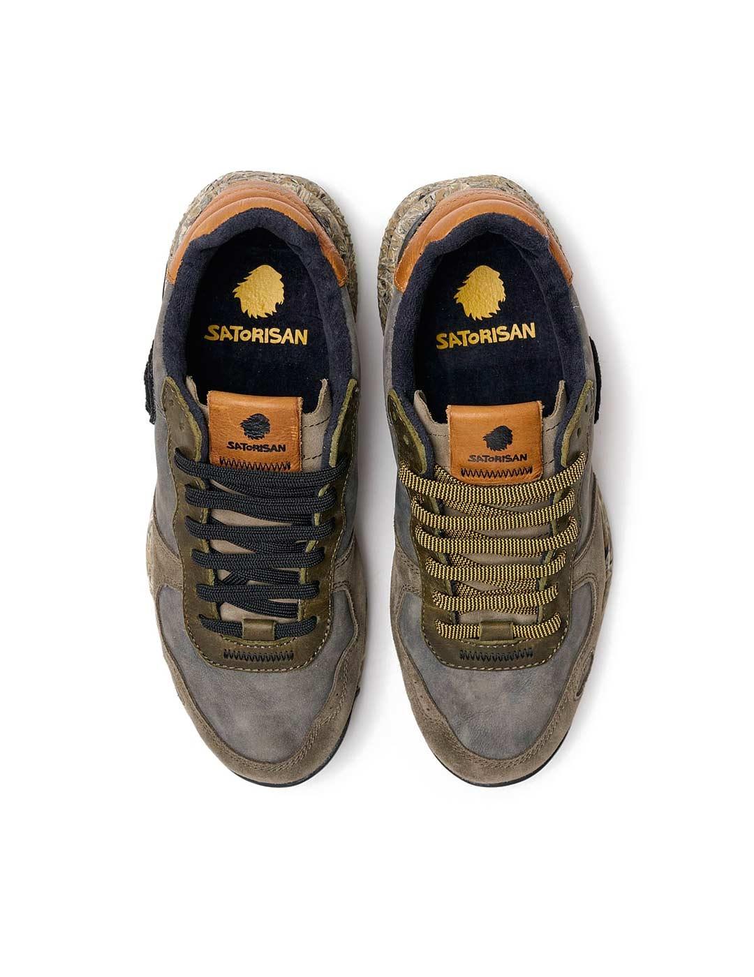 Satorisan Chacrona Premium Zapatillas Hombre Khakies Black