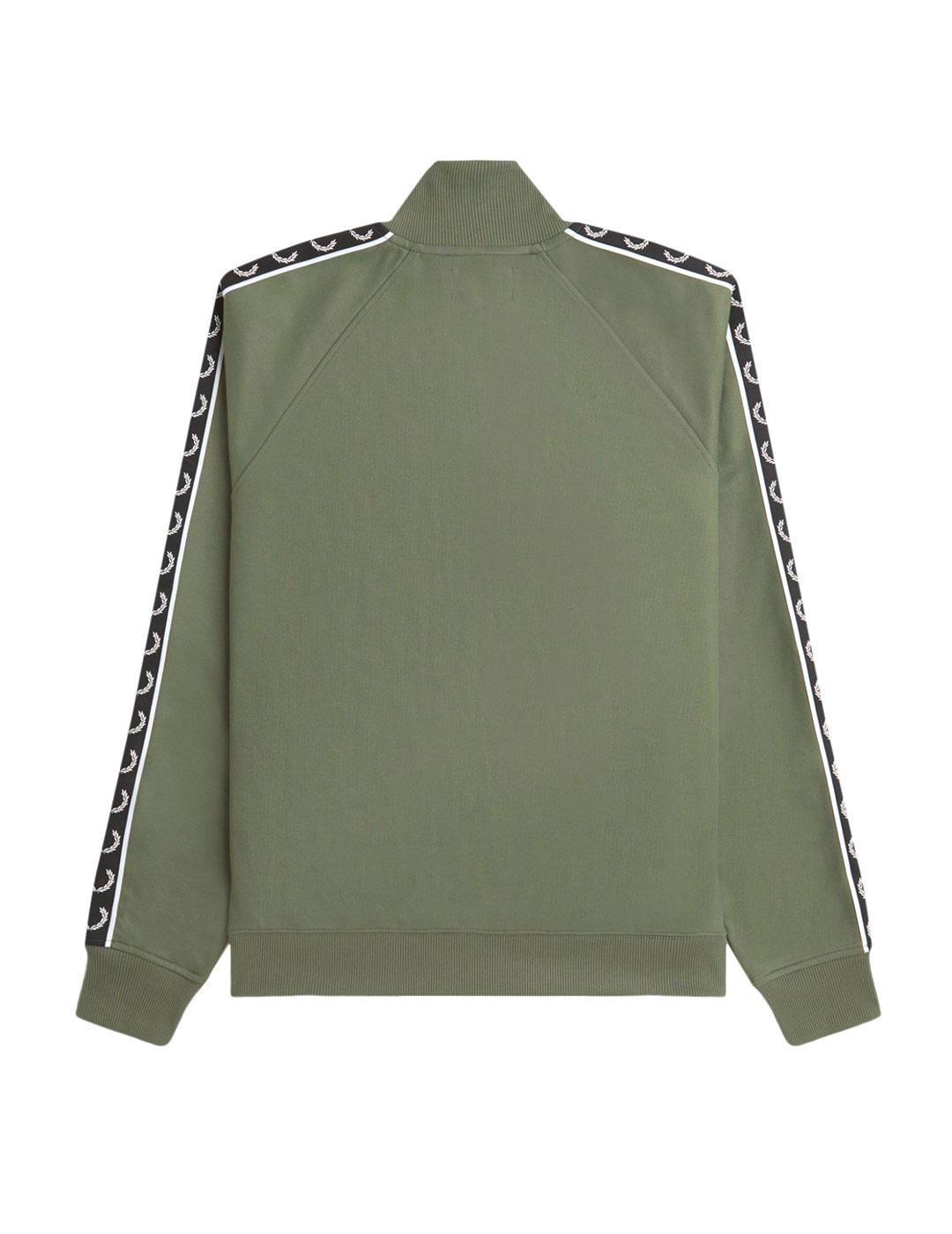 Fred Perry Taped Track Sudadera Chandal Verde