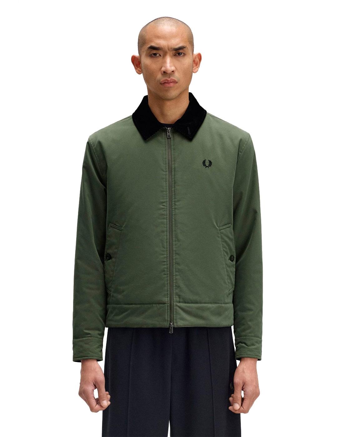 Fred Perry The Caban Jacket Hombre Verde