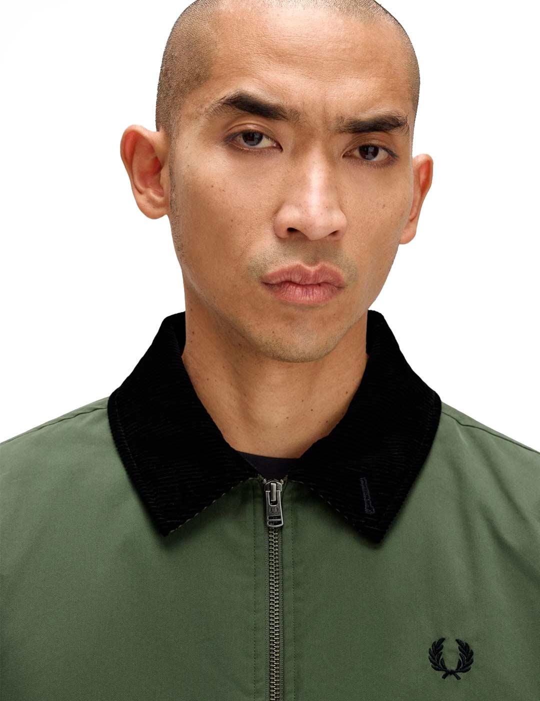 Fred Perry The Caban Jacket Hombre Verde