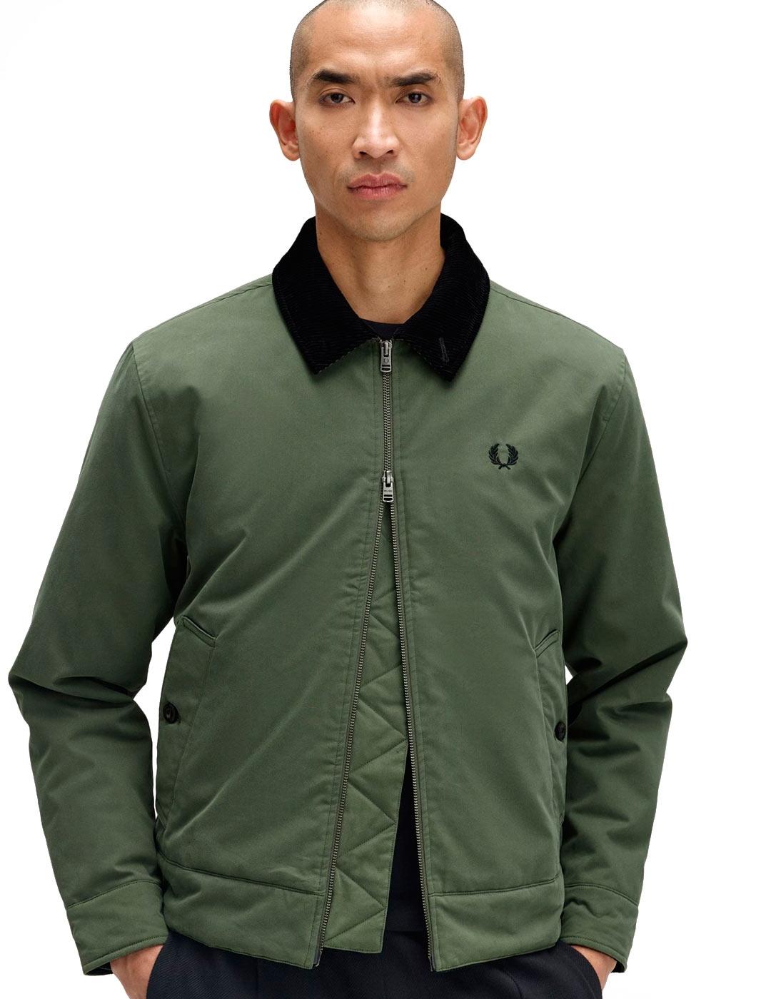 Fred Perry The Caban Jacket Hombre Verde