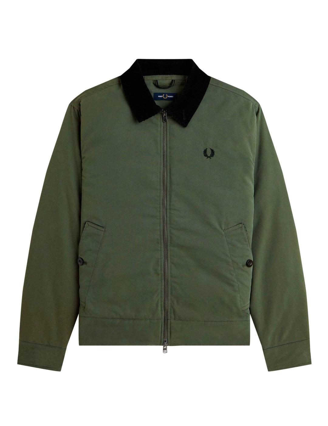 Fred Perry The Caban Jacket Hombre Verde