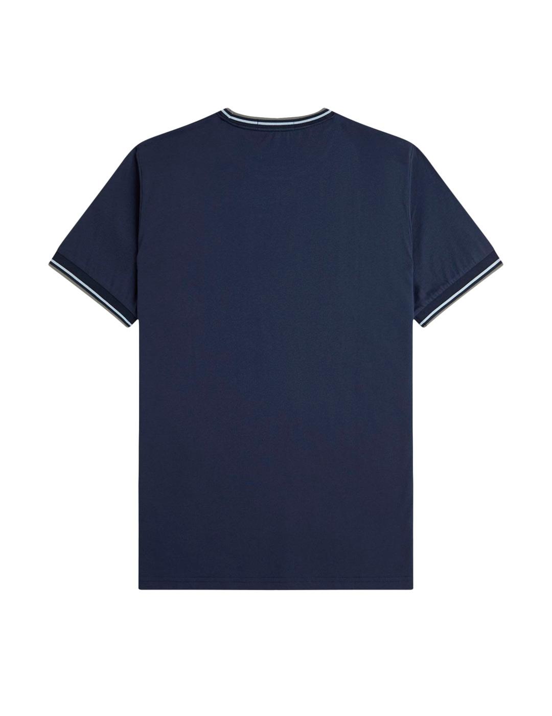 Fred Perry Twin Tipped Camiseta Hombre Azul Marino