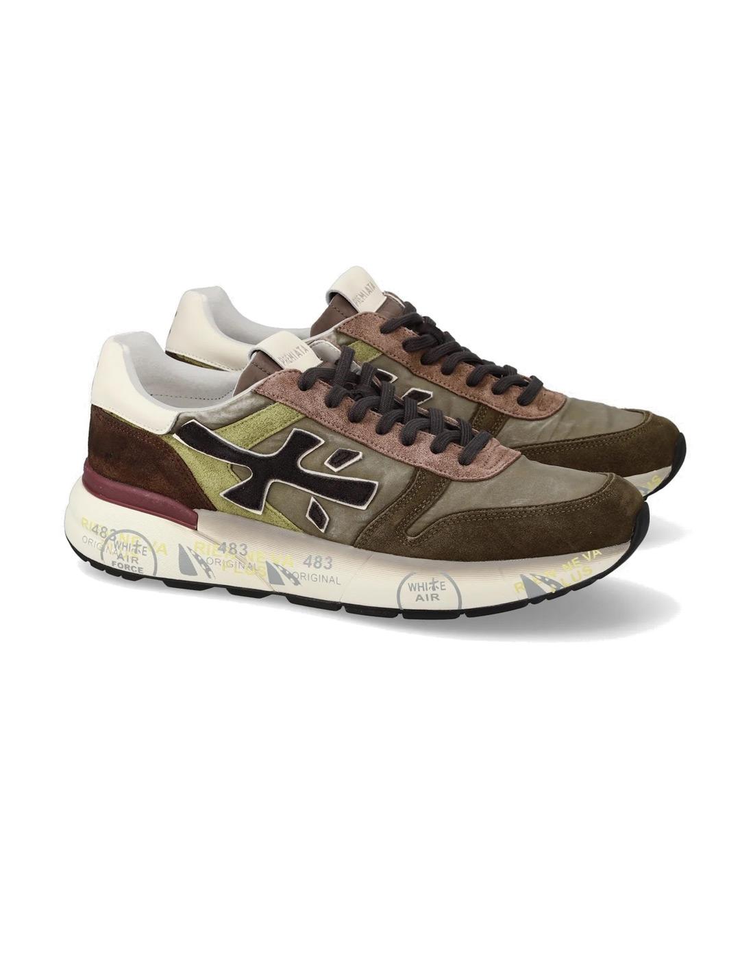 Premiata Mick 7717 Zapatillas Hombre Verde