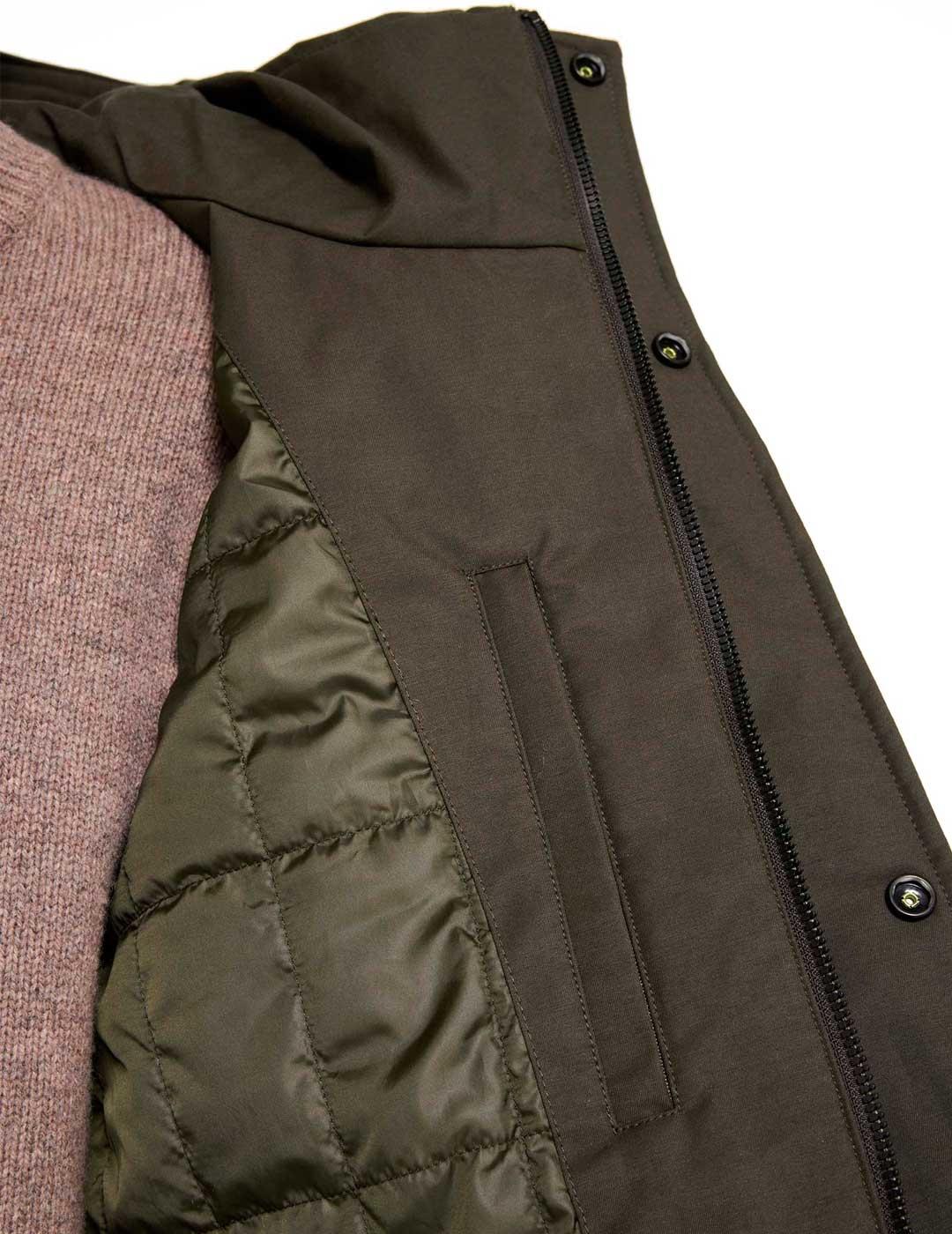 Elvine Caius Parka Hombre Verde