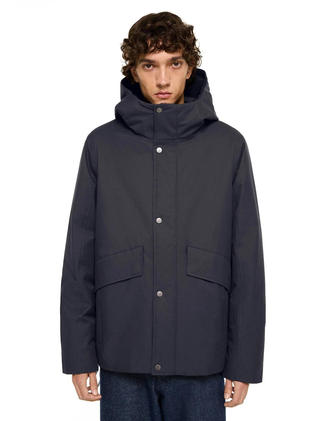 Elvine Caius Parka Hombre Gris