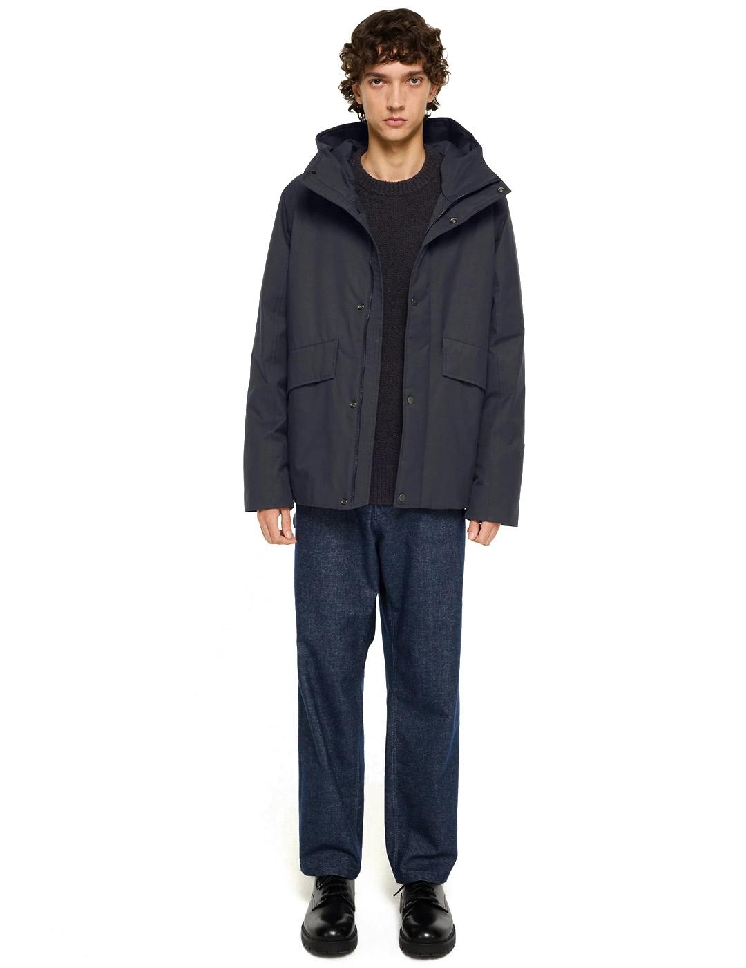 Elvine Caius Parka Hombre Gris