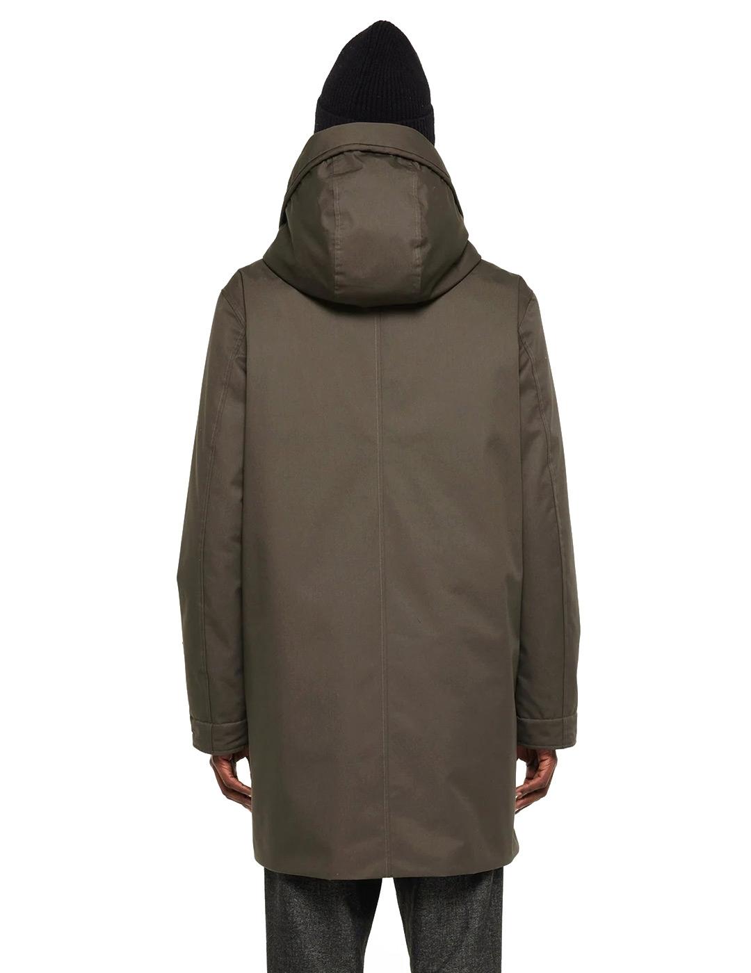 Elvine Karim Parka Hombre Verde Oliva