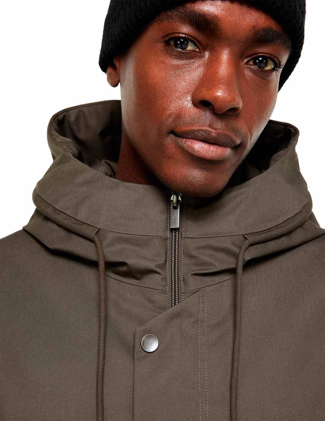 Elvine Karim Parka Hombre Verde Oliva