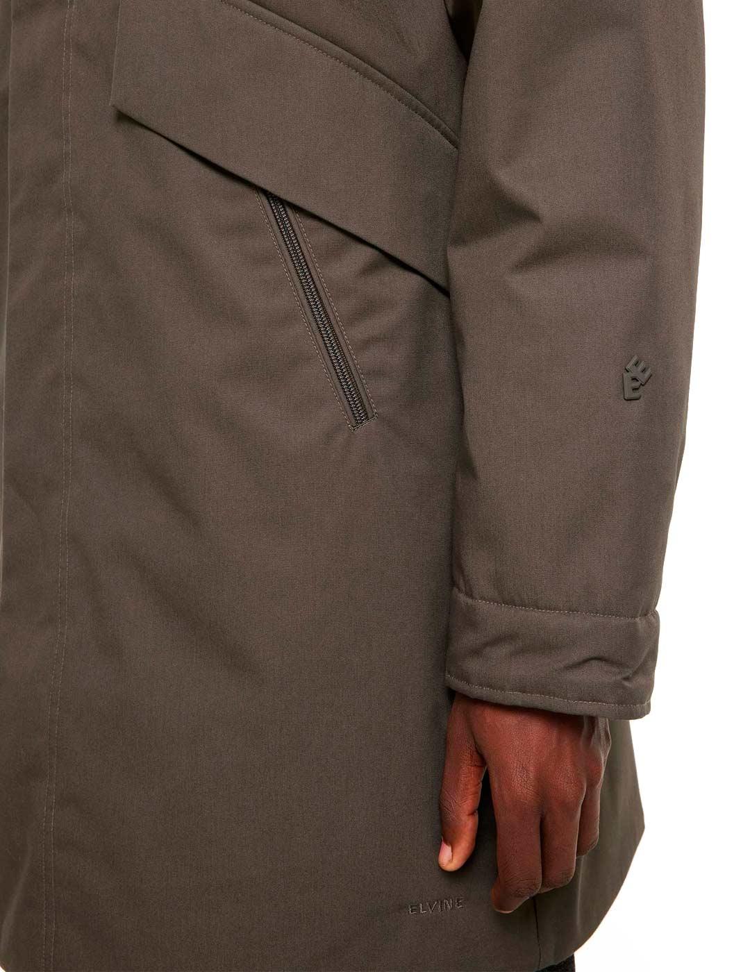 Elvine Karim Parka Hombre Verde Oliva