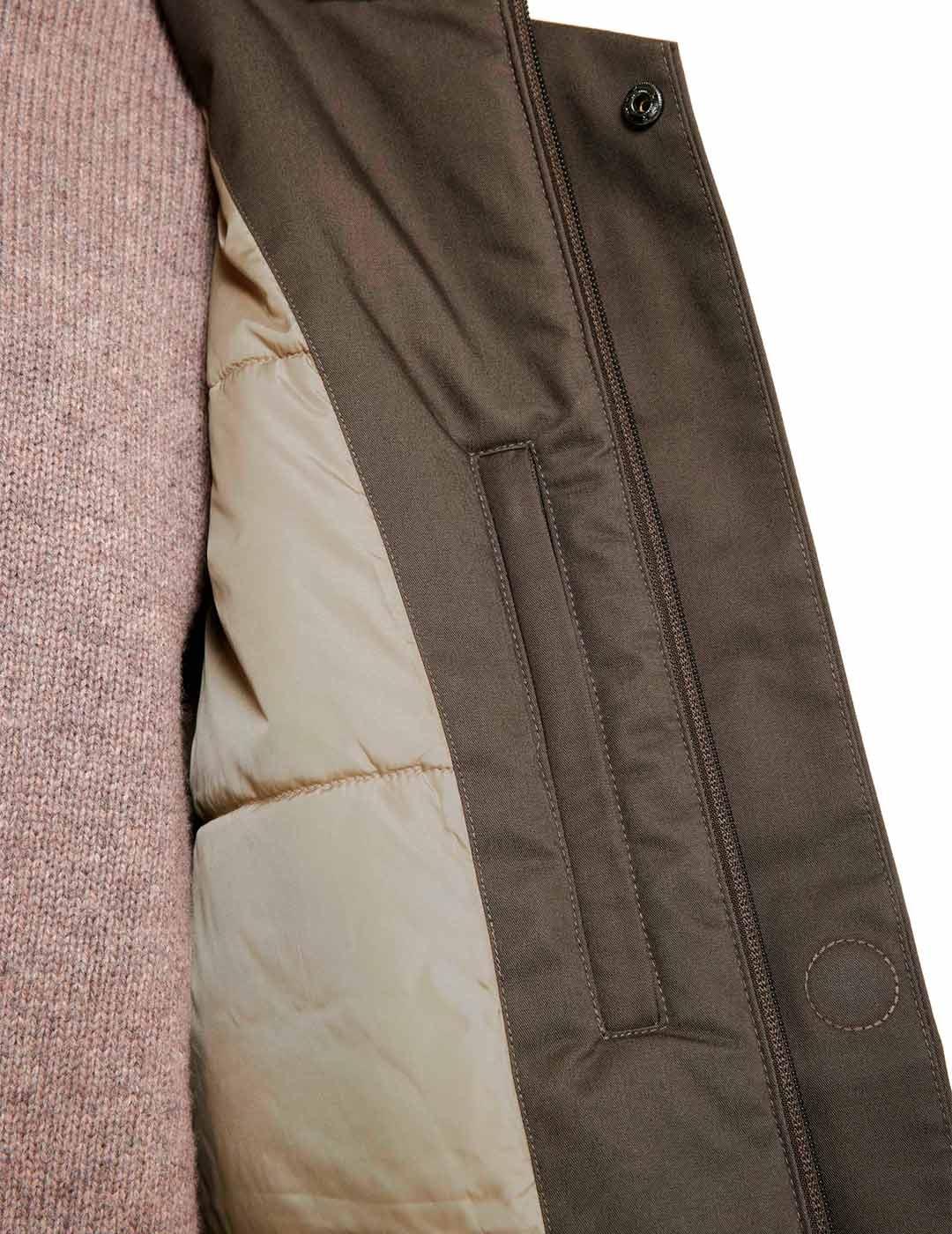 Elvine Karim Parka Hombre Verde Oliva