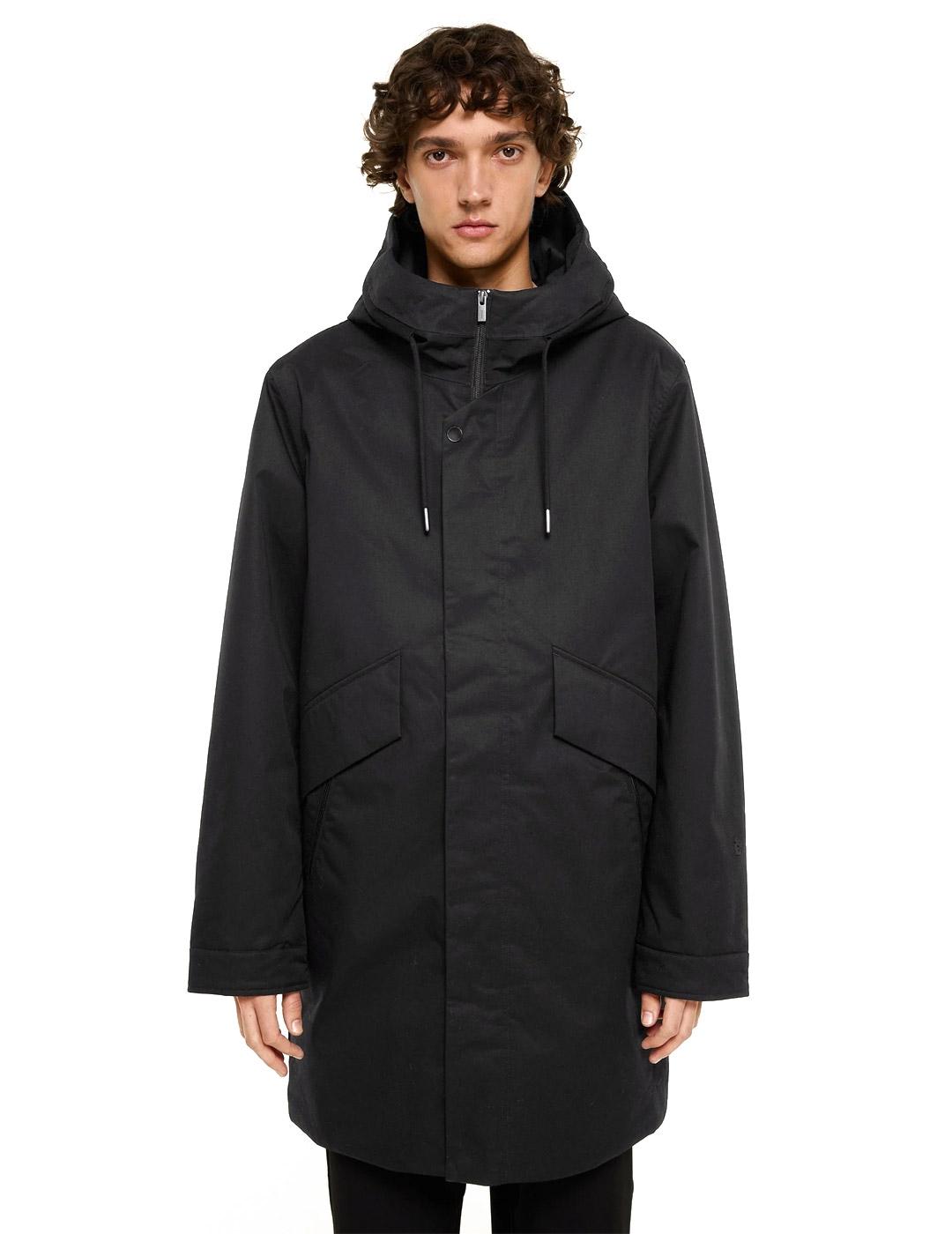 Elvine Karim Parka Hombre Negra