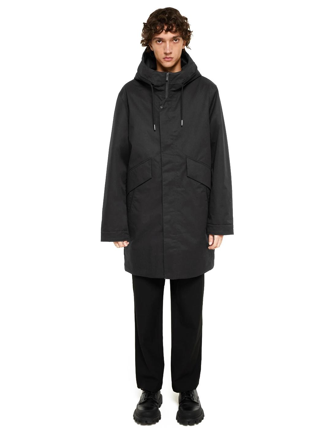 Elvine Karim Parka Hombre Negra