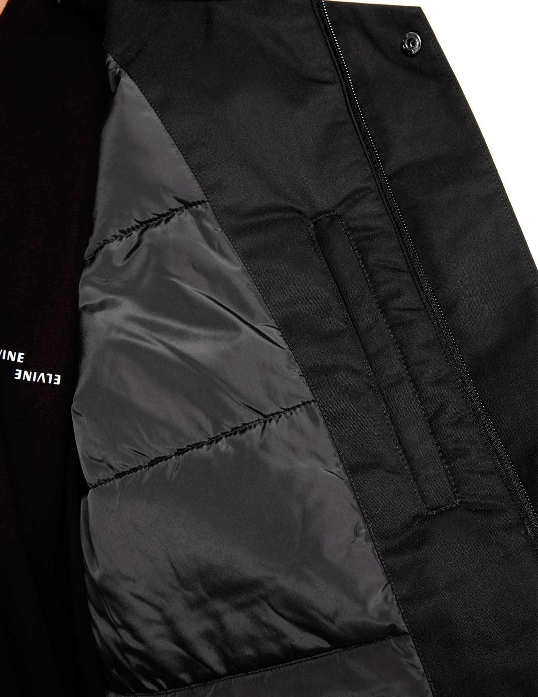 Elvine Karim Parka Hombre Negra