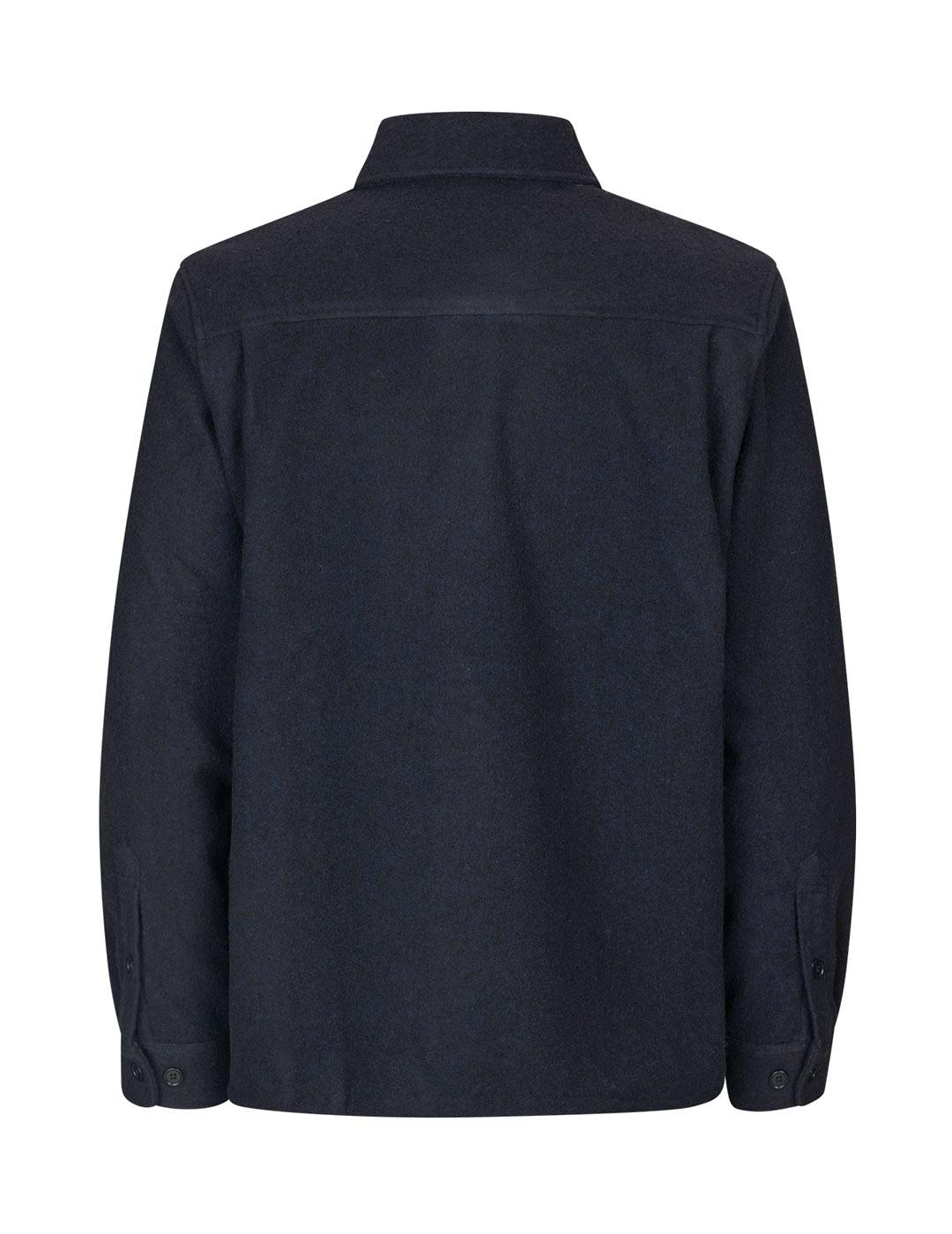 Samsoe Samsoe Sadamon Sobrecamisa Hombre Azul Marino